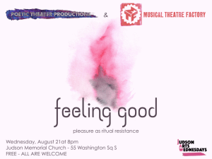 FEELING GOOD: PLEASURE AS RITUAL RESISTANCE