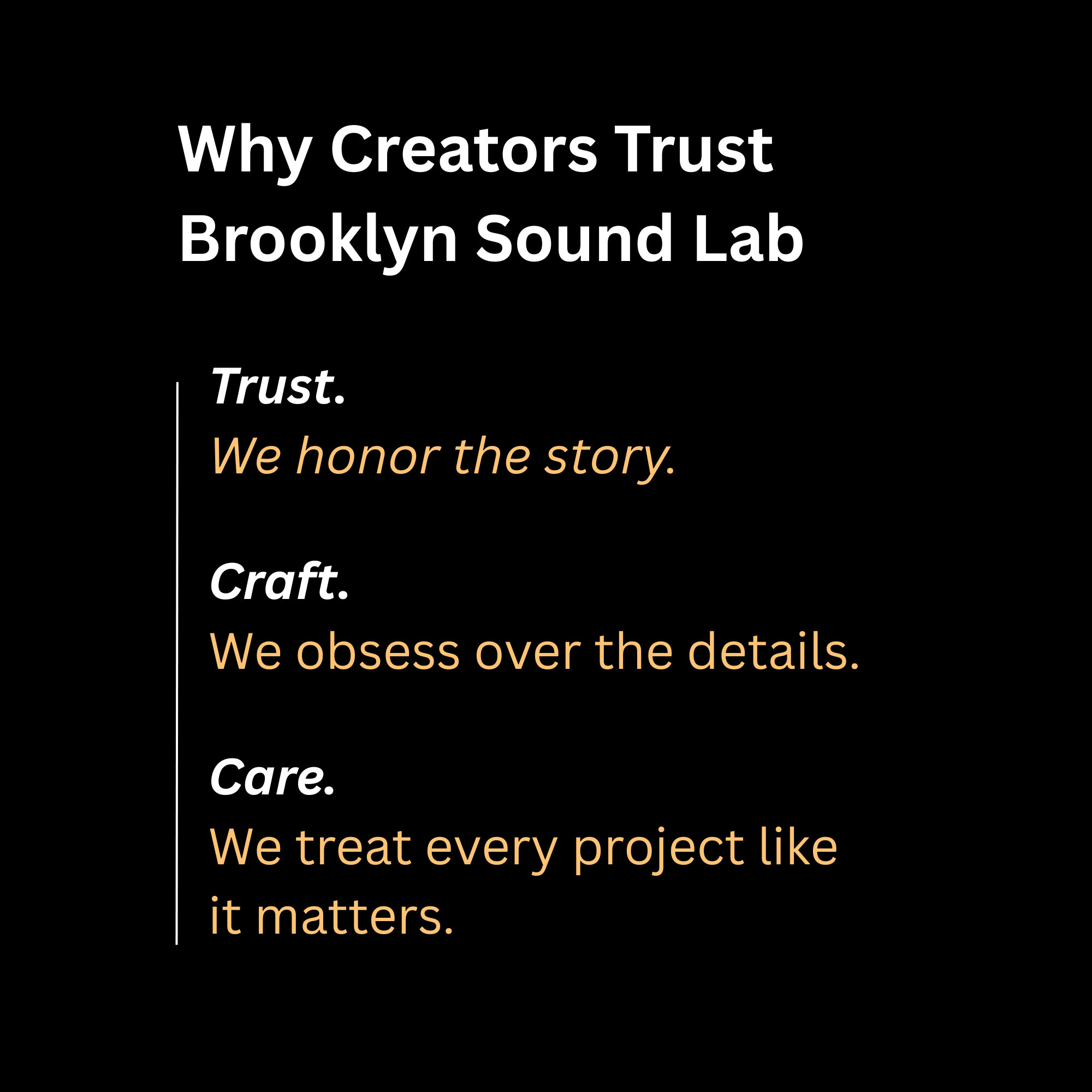 Why Creators Trust Brooklyn Sound Lab (1) Why Creators Trust Brooklyn Sound Lab (1)